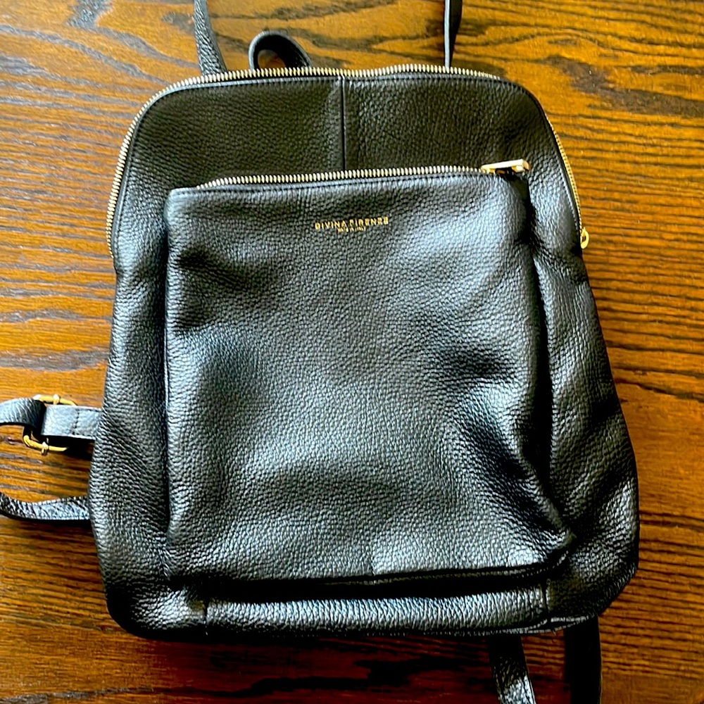 Black Divina Firenze Purse Backpack